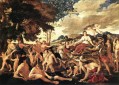 Triumph of Flora classical painter Nicolas Poussin